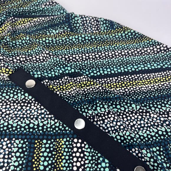 Susan Graver Petite XLP Liquid Knit Sleeveless Maxi Dress Snap Detail Multicolor - Picture 5 of 13